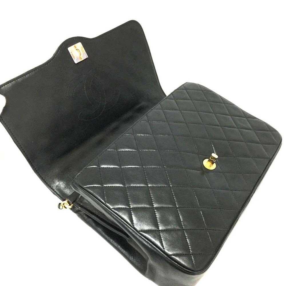100% Auth CHANEL Quilted Matelasse CC Lambskin Bag - Picture 3 of 8